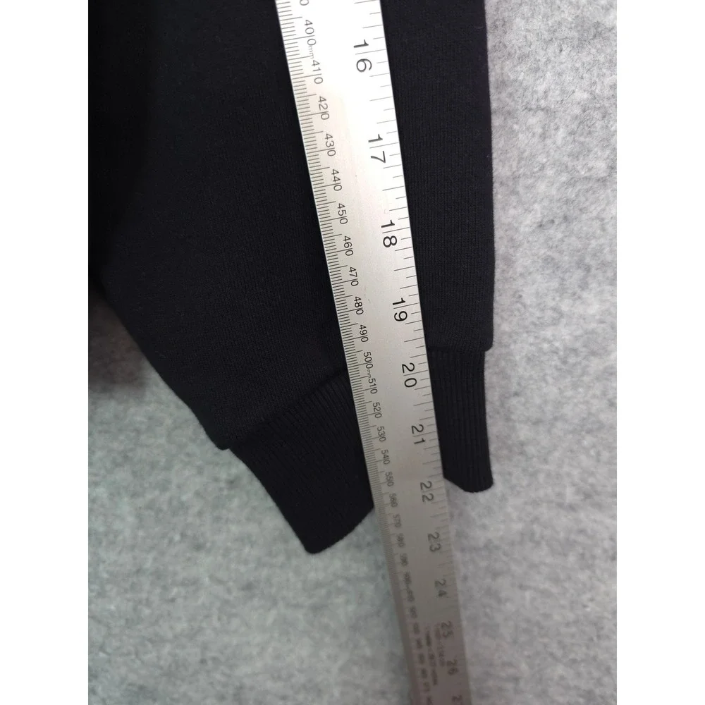 Alo Yoga Accolade Sweatshirt Women Small Black Cotton Blend Oversized Pullover